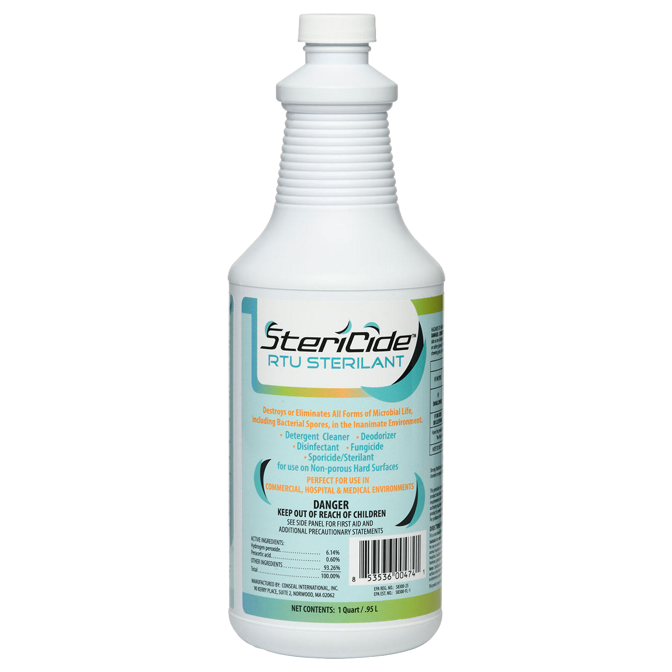 SteriCide RTU Liquid Surface Sterilizer - 1 Quart, 12/case