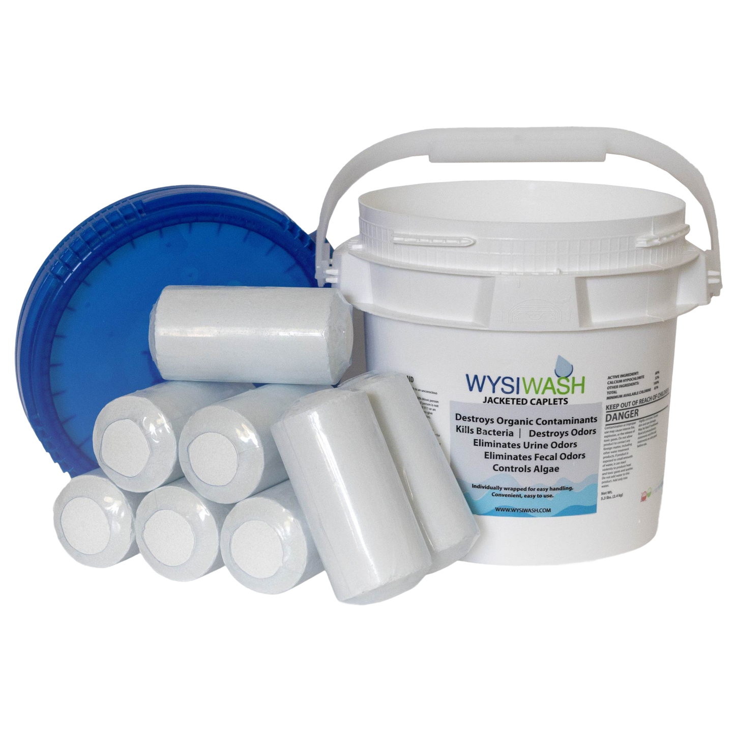 Wysiwash Sanitizer System Caplets - 8 pack (Calcium Hypochlorite)
