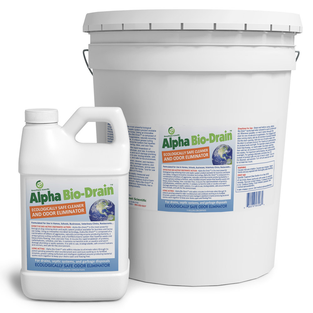 Alpha Bio-Drain Odor Eliminator, Cleaner, and Maintainer