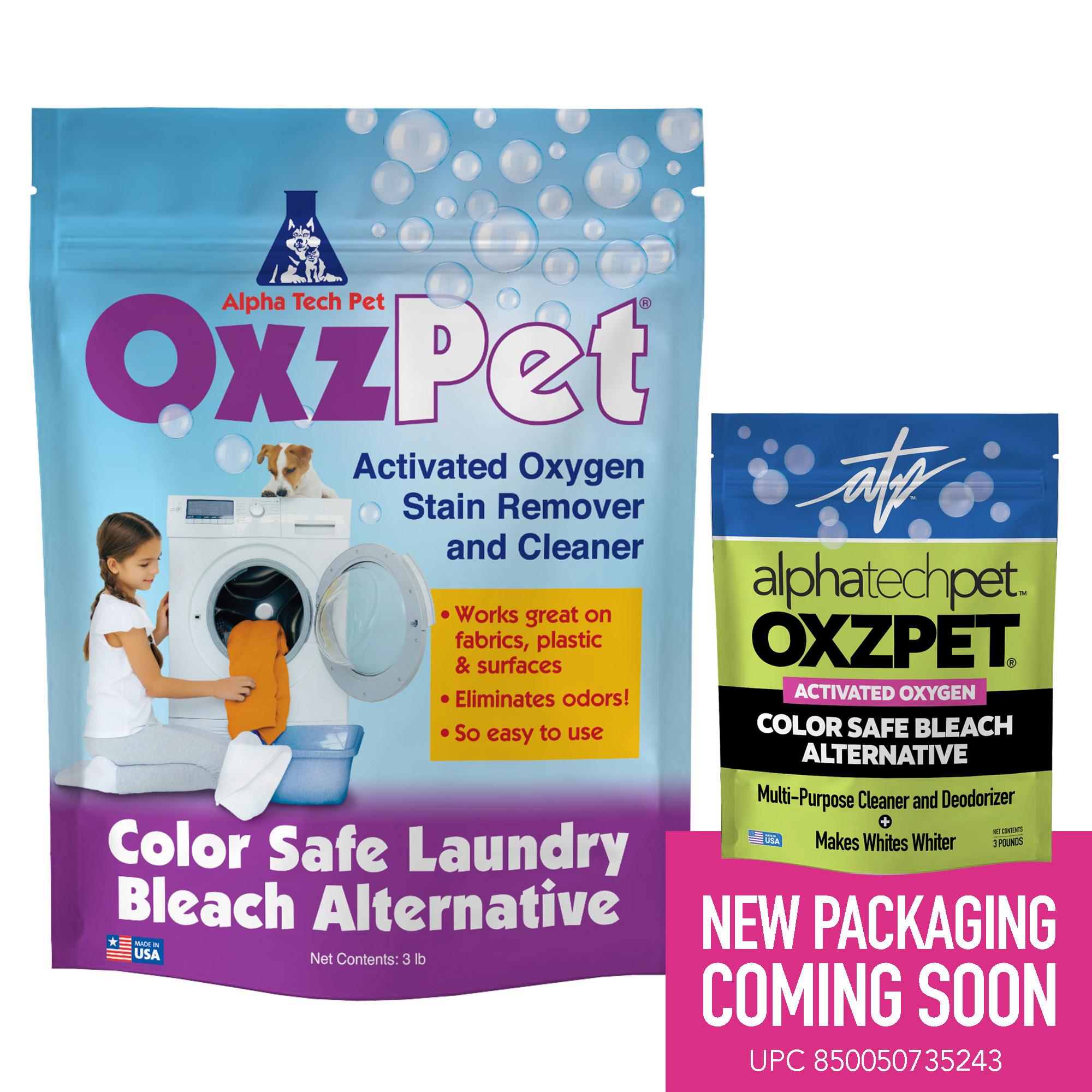 OxzPet Stain Remover & Cleaner - 4 Bags