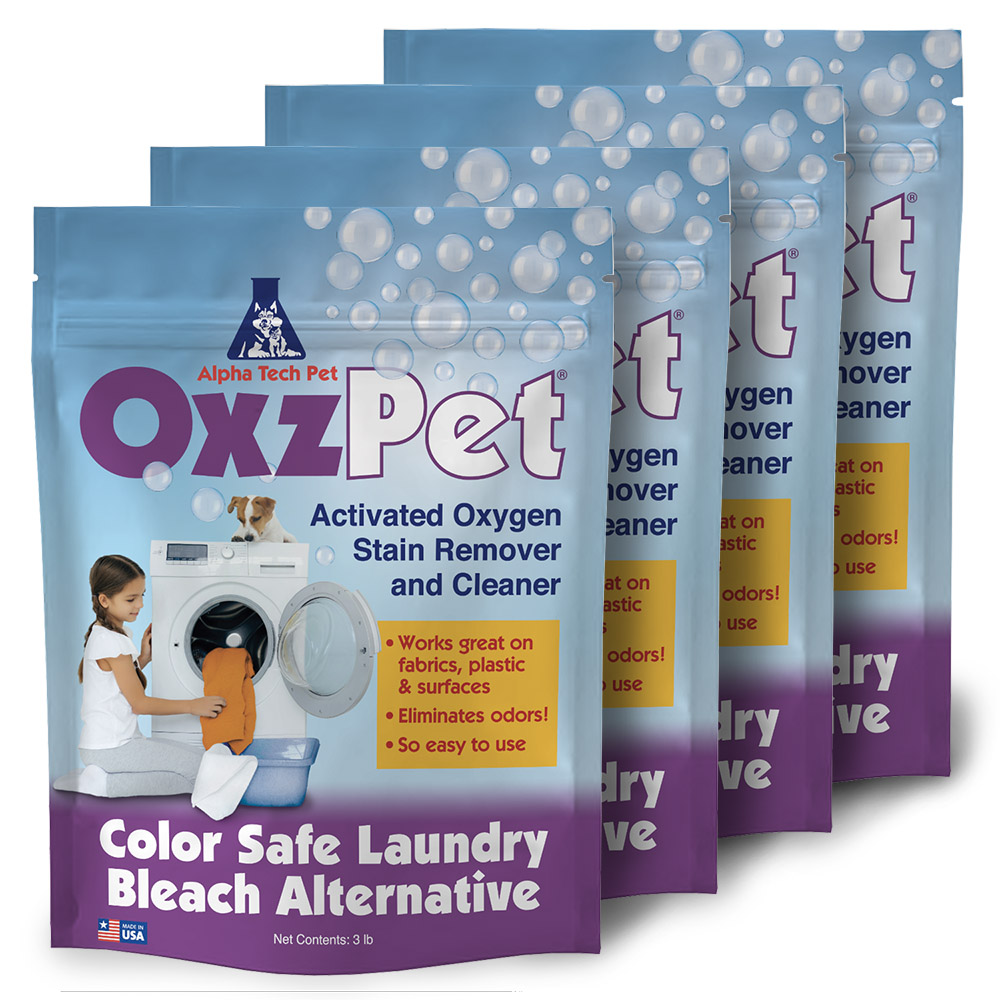 OxzPet Stain Remover & Cleaner - 4 Bags