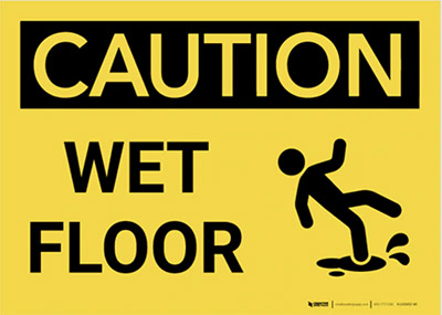 dangerous slippery floor