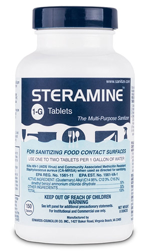 steramine clean