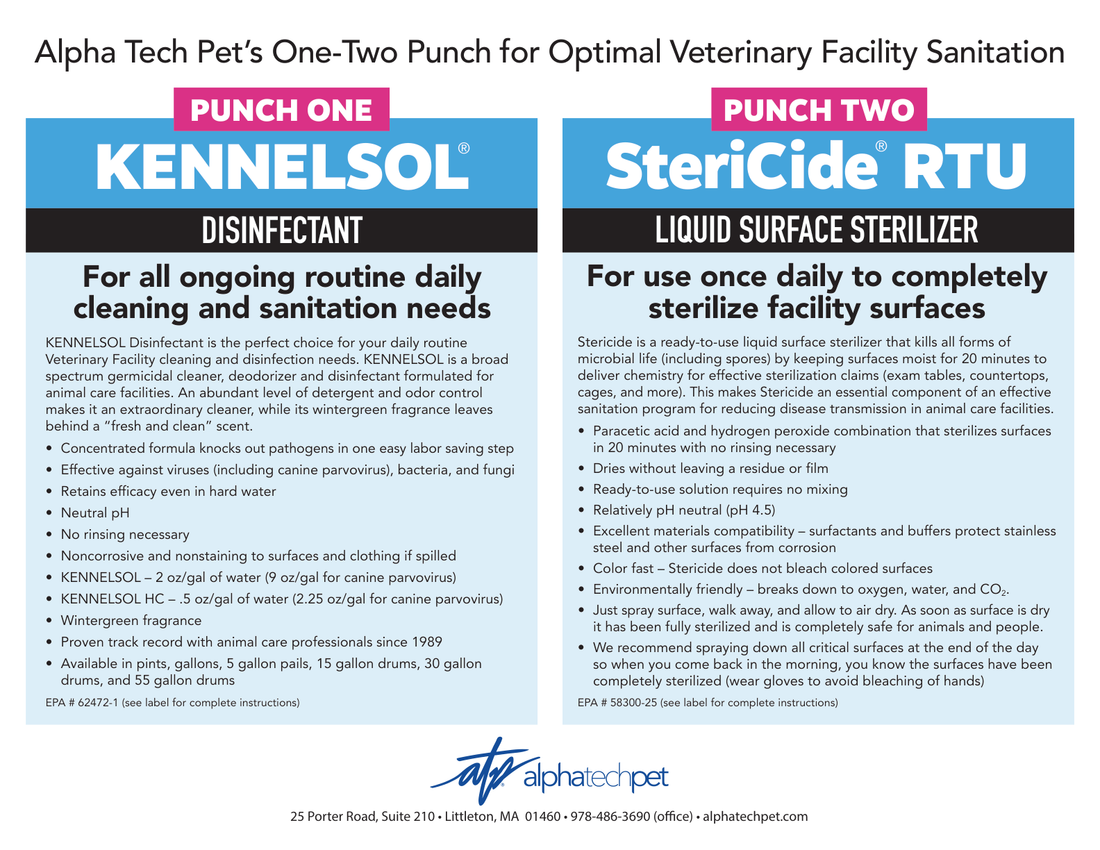 Alpha Tech Pet's One-Two Punch for Optimal Veterinary Facility Sanitation