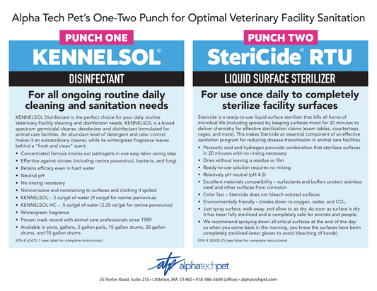 Alpha Tech Pet's One-Two Punch for Optimal Veterinary Facility Sanitation