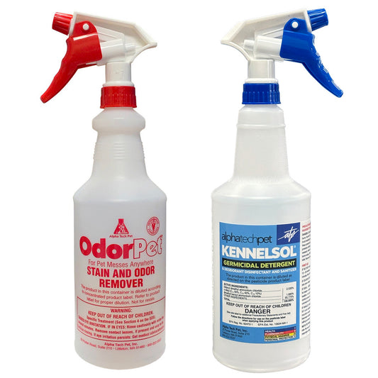 32 oz. Empty Spray Bottle with Sprayer - 6/case