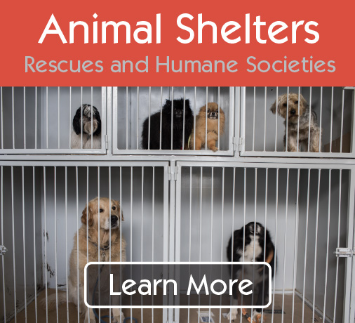 Animal Shelters, Animal Rescues, and Humane Society Supplies