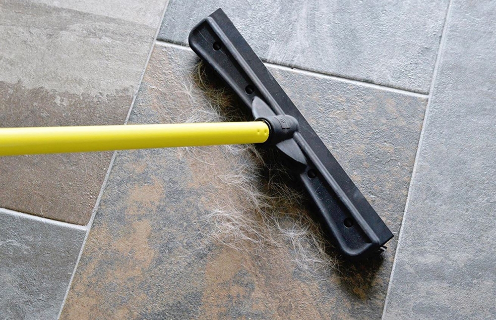 Rubber FURemover Broom and Microfiber Mop
